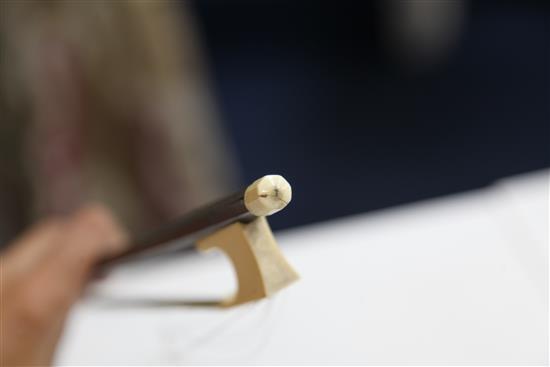 An English Dodd violin or cello bow & another bow